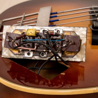 1974 Hofner 500/1 Beatle Bass Vintage Violin Bass 100% Original w/ Blade Pickups, Case image 15