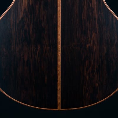 Lowden F-50 African Blackwood and Sinker Redwood with Abalone Top Trim, Inlay Package and Leaf Inlays NEW image 19