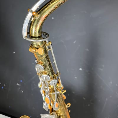 Vintage Buescher S-33 Alto Sax from 1960s original Brass image 11