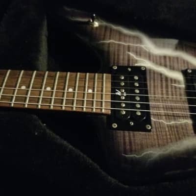 Washburn Washburn dimebag 333 bolt 2005 - RARE, Purple flamed bolt image 5