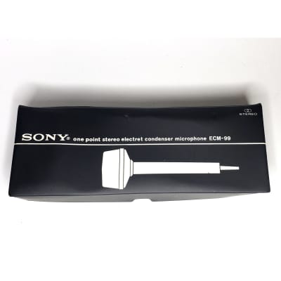 Vintage Sony ECM-99 One Point Stereo Electret Condenser Vintage Sony ECM-99 One Point Stereo Electret Condenser