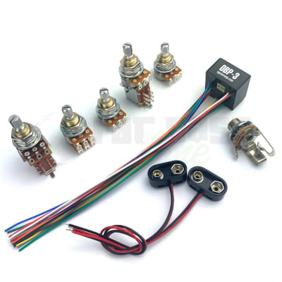 Aguilar OBP-3 Custom 3 Band Bass Preamp Kit for 2 Pickup - 5