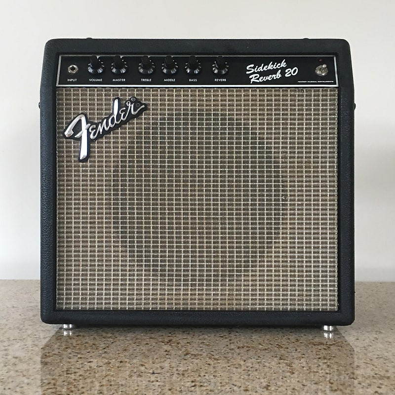 1986 Vintage Fender Sidekick Reverb 20 Blackface Spring | Reverb