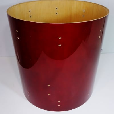 16" x 16" Floor Tom Shell / Cherry Red Lacquer Finish image 5