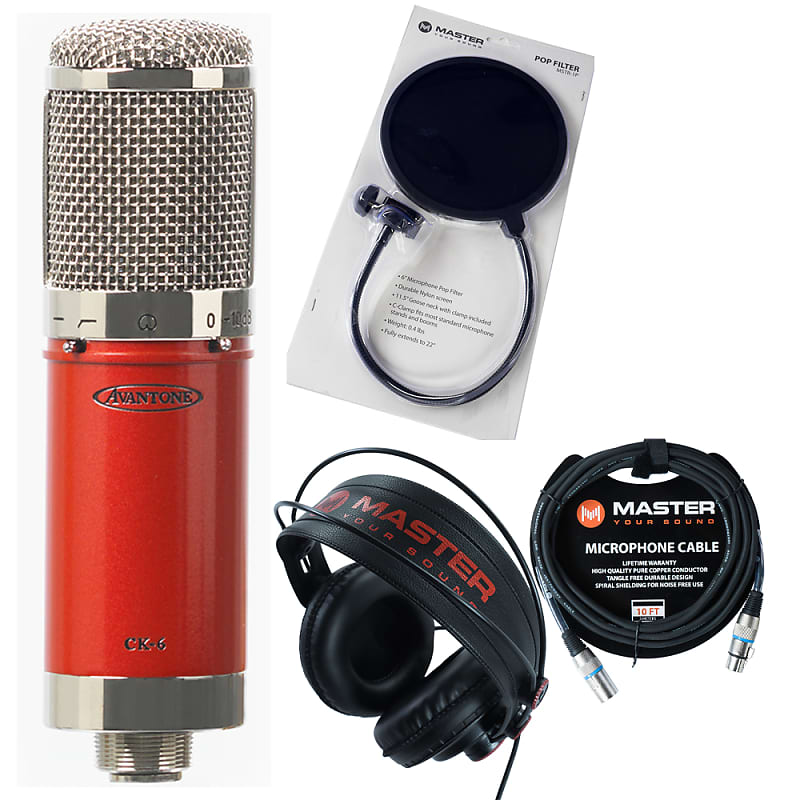 Avantone Pro CK-6 Cardioid FET Condenser Microphone w/ Headphones, Cable & Pop Filter image 1