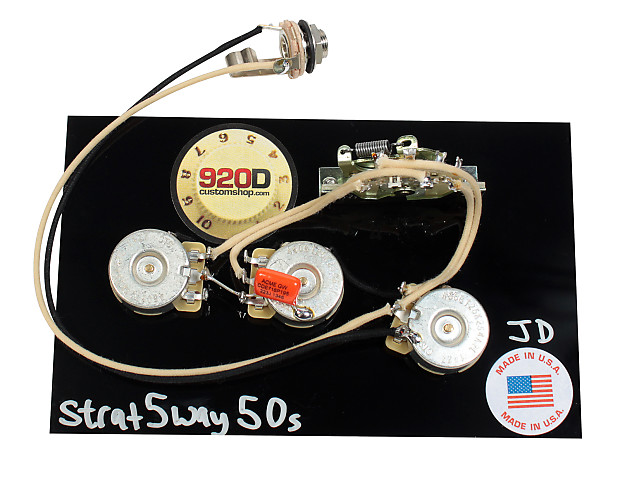 920D Custom Shop S5W-50 Premium 5-Way 50s-Style Strat Wiring Harness image 1
