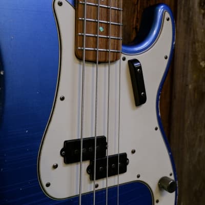 Keith Holland Custom PBASS-ANS #1279 - Electric Blue Metallic Nitro w/ Gator Transit Gig Bag image 14