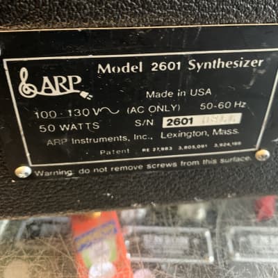 ARP 2601 Monophonic Analog Semi-Modular Synthesizer with 3620 Keyboard 1977 - 1979 - Black / Orange image 10