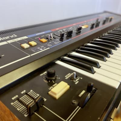 Roland Juno-6 61-Key Polyphonic Synthesizer 1982 - 1984 - with Roland Juno 6 with Tubbutec MIDI upgrade