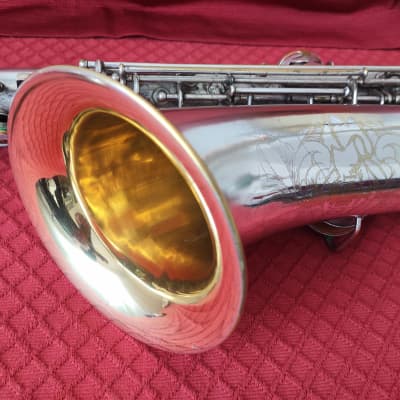 CONN NEW WONDER I TENOR SAX 115XXX SILVER ALL ORIGINAL, SOUNDS BEAUTIFULLY image 2