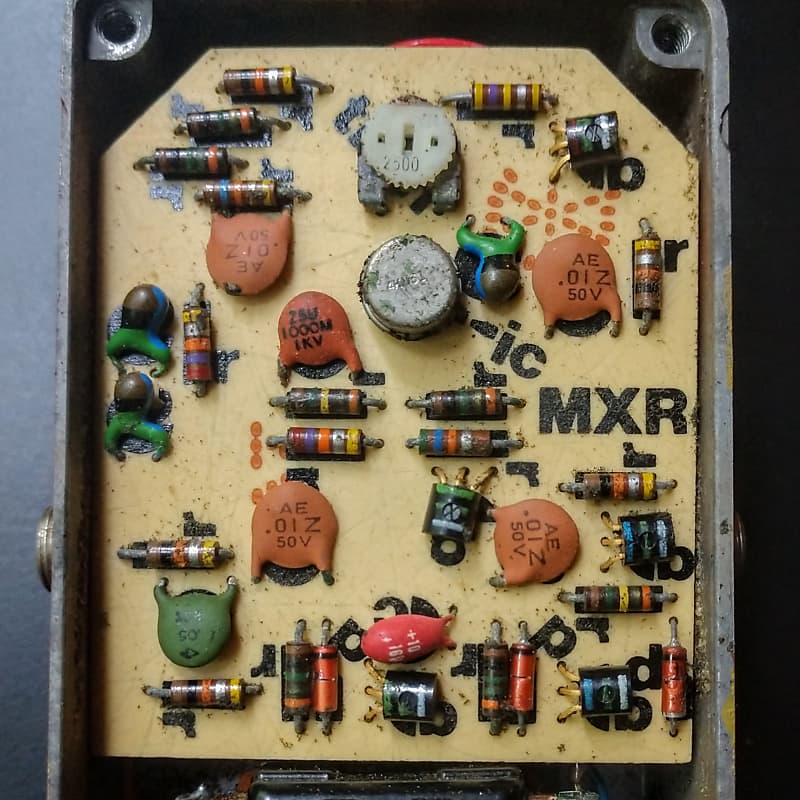 Vintage Script MXR Dyna Comp In BUD Box. Earliest And Best Version Circuit.