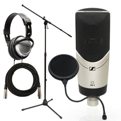 Sennheiser MK 4 Large-diaphragm Condenser Microphone Bundle with