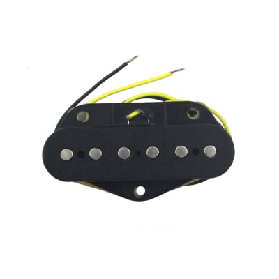 FLEOR Single-coil Pickup Guitar Bridge Pickup Ceramic Magnet For FD Tele, BLACK image 1