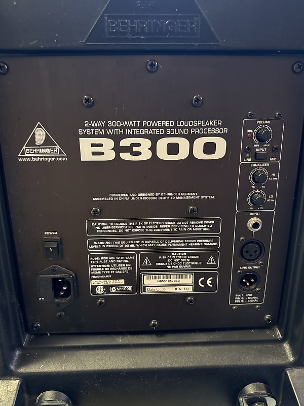 Behringer B300 300W Powered Speaker Pair | Reverb Behringer B300 300W Powered Speaker Pair | Reverb