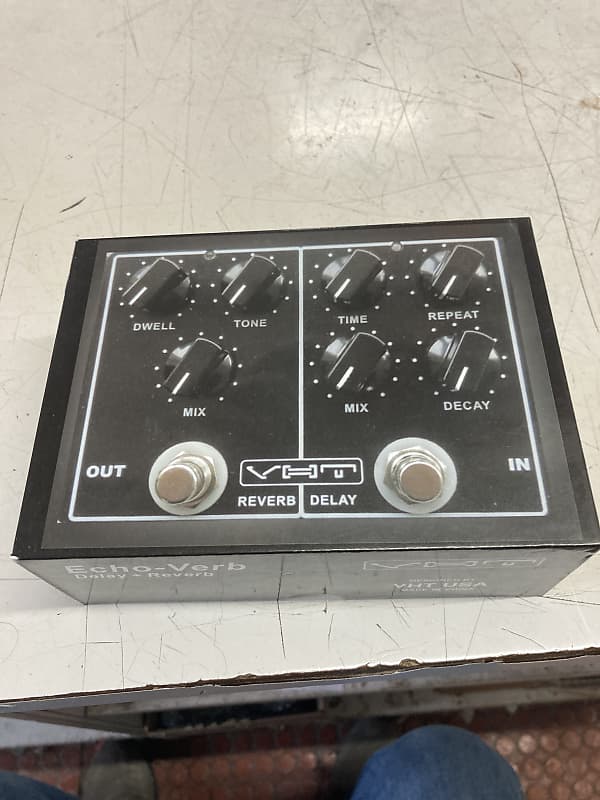 VHT EchoVerb delay and reverb pedal 2022 Black Reverb