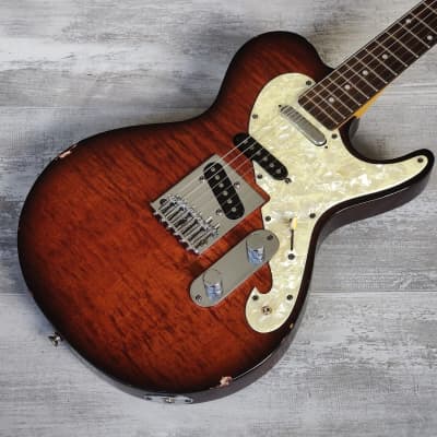 1996 Aria Pro II 615 Nashville Tele/Single Cutaway (Figured Red Burst) for sale