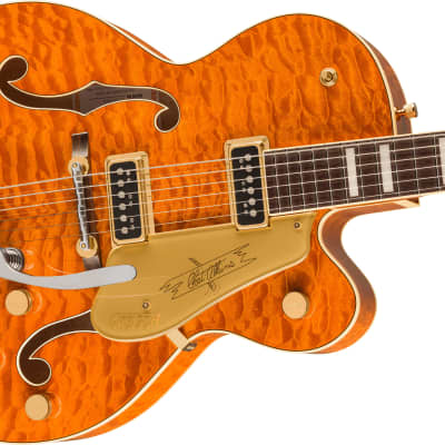 NEW ! 2024 Gretsch G6120TGQM-56 Limited Edition Quilt Classic Chet Atkins Hollow Body Bigsby Roundup - Authorized Dealer - Pre-Order for sale