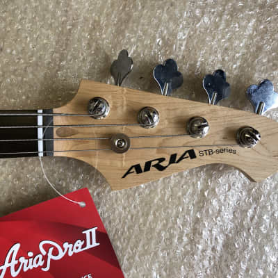 Aria Pro ii STB-PB 2020 Sunburst 4 String Precision Electric Bass Guitar image 4