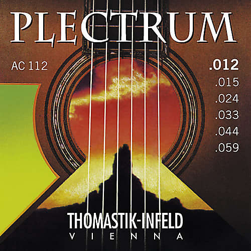 Thomastik Infeld AC112 Plectrum Bronze Acoustic Guitar Strings 12-59 image 1