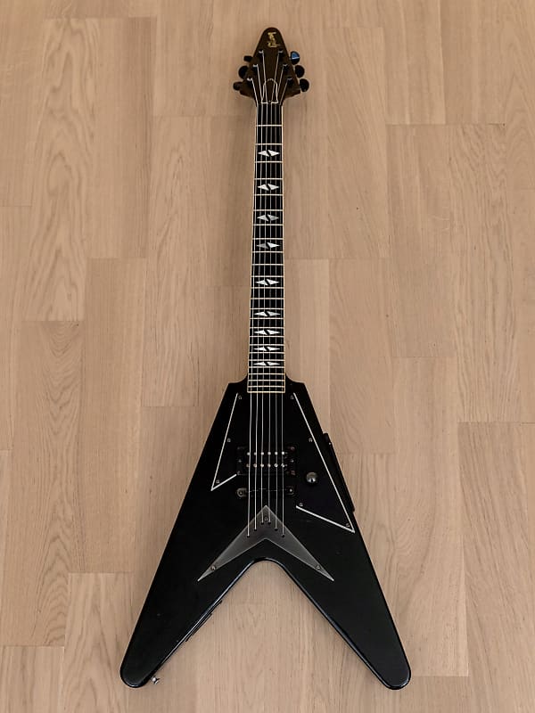 1989 Gibson V90 Flying V Vintage Electric Guitar, Ebony w/ | Reverb