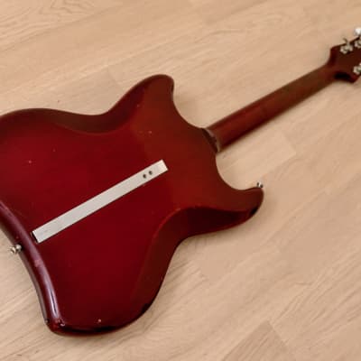 1965 Guild S-100 Polara Vintage Electric Guitar Cherry Red image 12