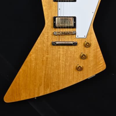Gibson Custom Shop '58 Korina Explorer Reissue from 2022 in natural with original hardcase image 3