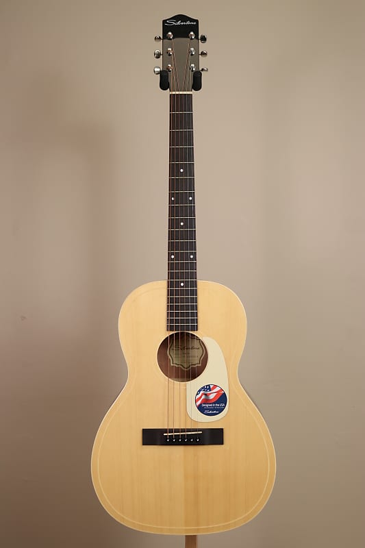 Silvertone 604N Parlor Acoustic Guitar - Natural image 1