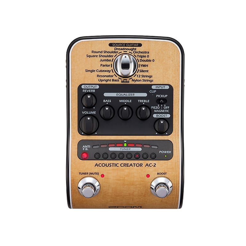 Zoom AC-2 Acoustic Creator Guitar Effects Pedal image 1