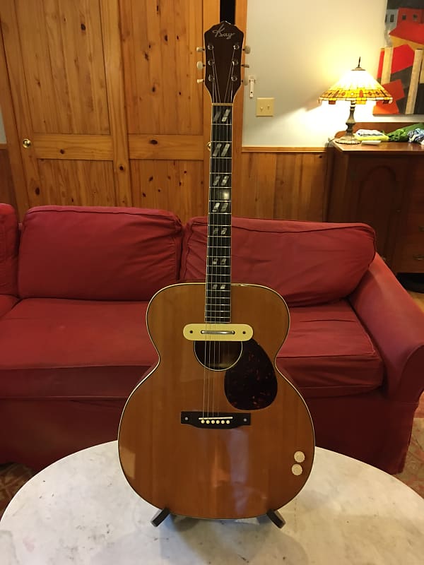 1958 Kay Jumbo Acoustic Electric Guitar and Case image 1
