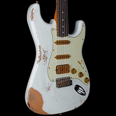 Fender Custom Shop Alley Cat Stratocaster Heavy Relic HSS RW Vintage Trem Olympic White image 3