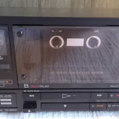 Sony TC-W550 Dual Tape Deck Cassette Deck Excellent Cosmetic Condition Tested Working Japan 80s image 3