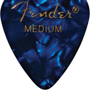 Fender 351 Shape Premium Picks, Medium, Blue Moto, 144 Count 2016