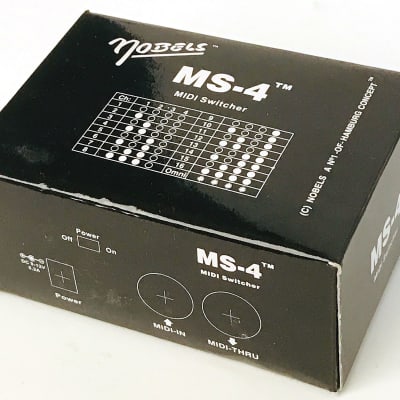 Nobels MS-4 Midi Switcher Mint In Box | Reverb