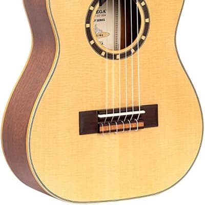 Ortega Guitars 6 String Family Series 1/4 Size Left-Handed Nylon Classical Guitar w/Bag, Spruce Top-Natural-Satin, (R121-1/4-L) image 8
