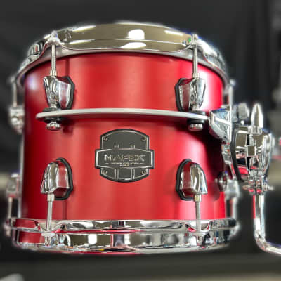 Mapex  Saturn Evolution 5 Pc Workhorse Shell Pack 10x8, 12x9, 14x14, 16x16, 22x18 Tuscan Red/Chrome image 2