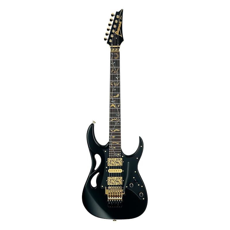 Ibanez Steve Vai Signature PIA3761 Electric Guitar - Onyx Black image 1