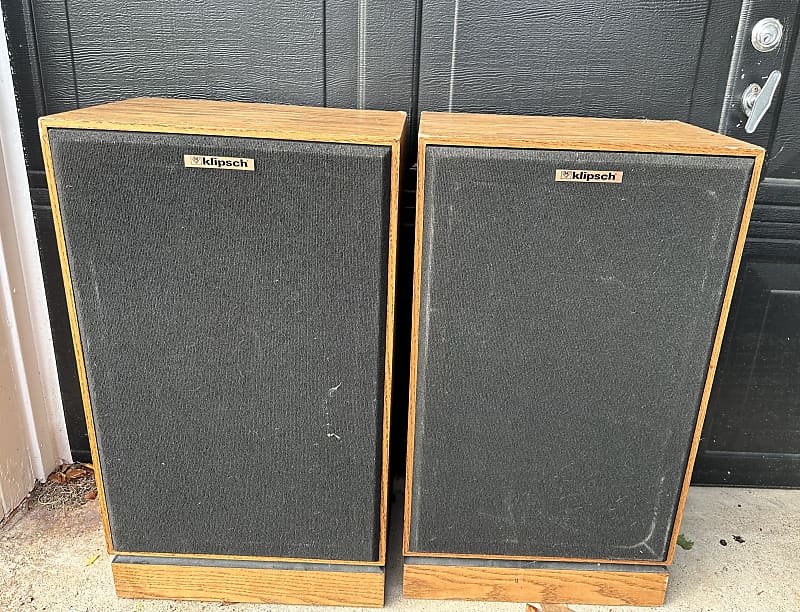 Klipsch rare KG 4 walnut 3way speakers 80s 90s Kg4 1990 - Walnut image 1