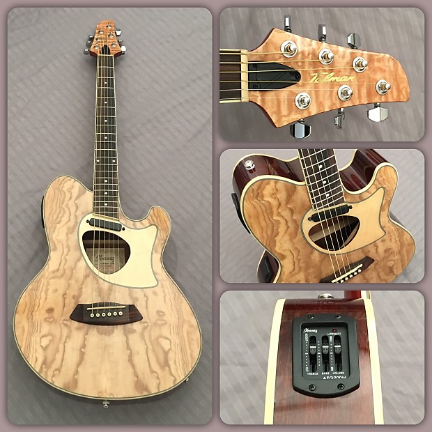ギター Ibanez tcm50-nt1206 Ibanez Talman TCM50-NT1206 Acoustic/Electric Cutaway Guitar In