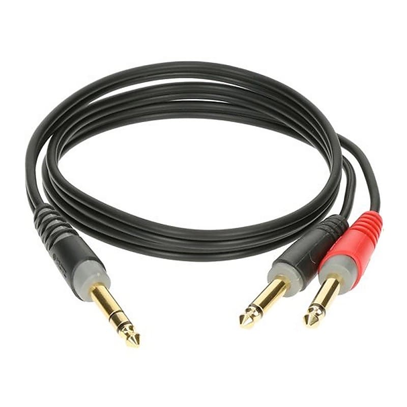 Cable Klotz AY1-0300 3m. Jack Stereo - Jack Mono (x2) | Reverb