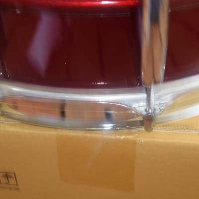 pearl 6.5x14 Sensitone Snare Drum  2022 Cherry Red image 3