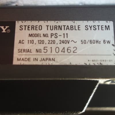 Platine vinyle Direct Drive SONY PS-11 Automatic Turntable + cellule AT-3600L image 16