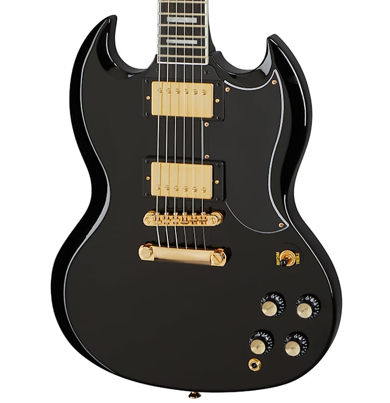 Epiphone SG Custom Electric Guitar in Ebony image 1