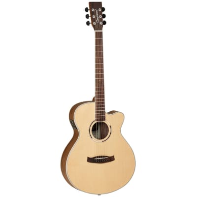 Tanglewood Discovery Exotic Electro Super Folk Black Walnut Satin - Natural for sale