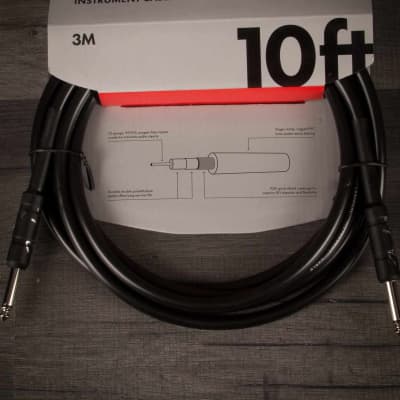 Fender Professional Series Instrument Cable 10ft Black for sale