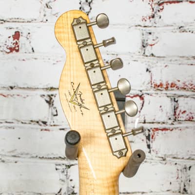 Fender 2017 Custom Shop Black Anodized Journeyman Relic Telecaster Electric Guitar, Aged Opaque White Blonde w/ Glaser B-Bender & Original Case x7975 (USED) image 6