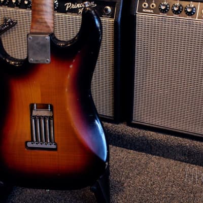 Xotic XSC-1 S-Style Lightly Relic'd  Electric Guitar - 3 Tone Sunburst Finish & Roasted Flame Maple Neck #2332 image 12