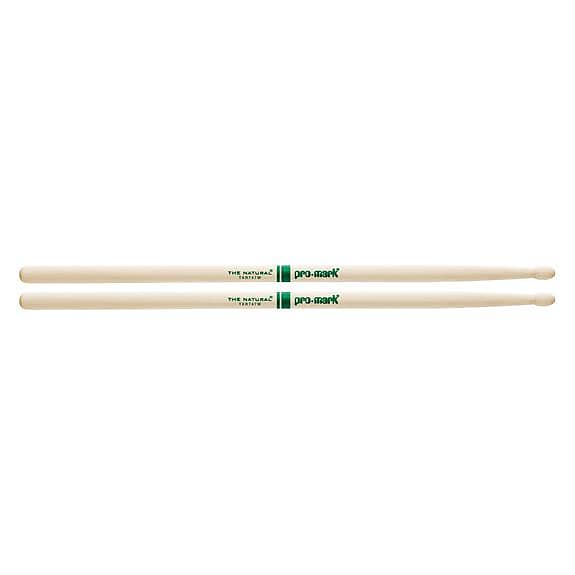 Promark Natural Hickory Wood Tip 747 Drum Sticks image 1