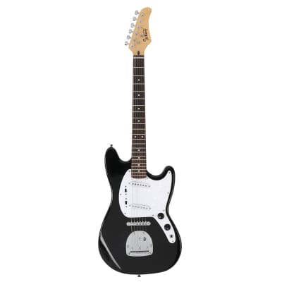 Glarry Full Size 6 String S-S Pickup GMF Electric Guitar with Bag Strap Connector Wrench Tool 2020s - Black image 10