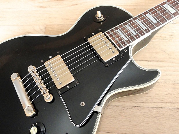 1982 Greco Super Real LP Custom Black Beauty Electric Guitar