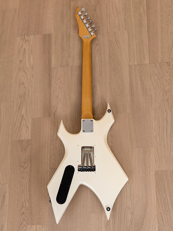 1986 BC Rich Warlock Vintage Electric Guitar White w/ Floyd | Reverb